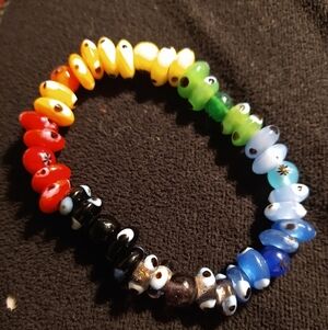 Rainbow Evil Eye Talisman Bracelet